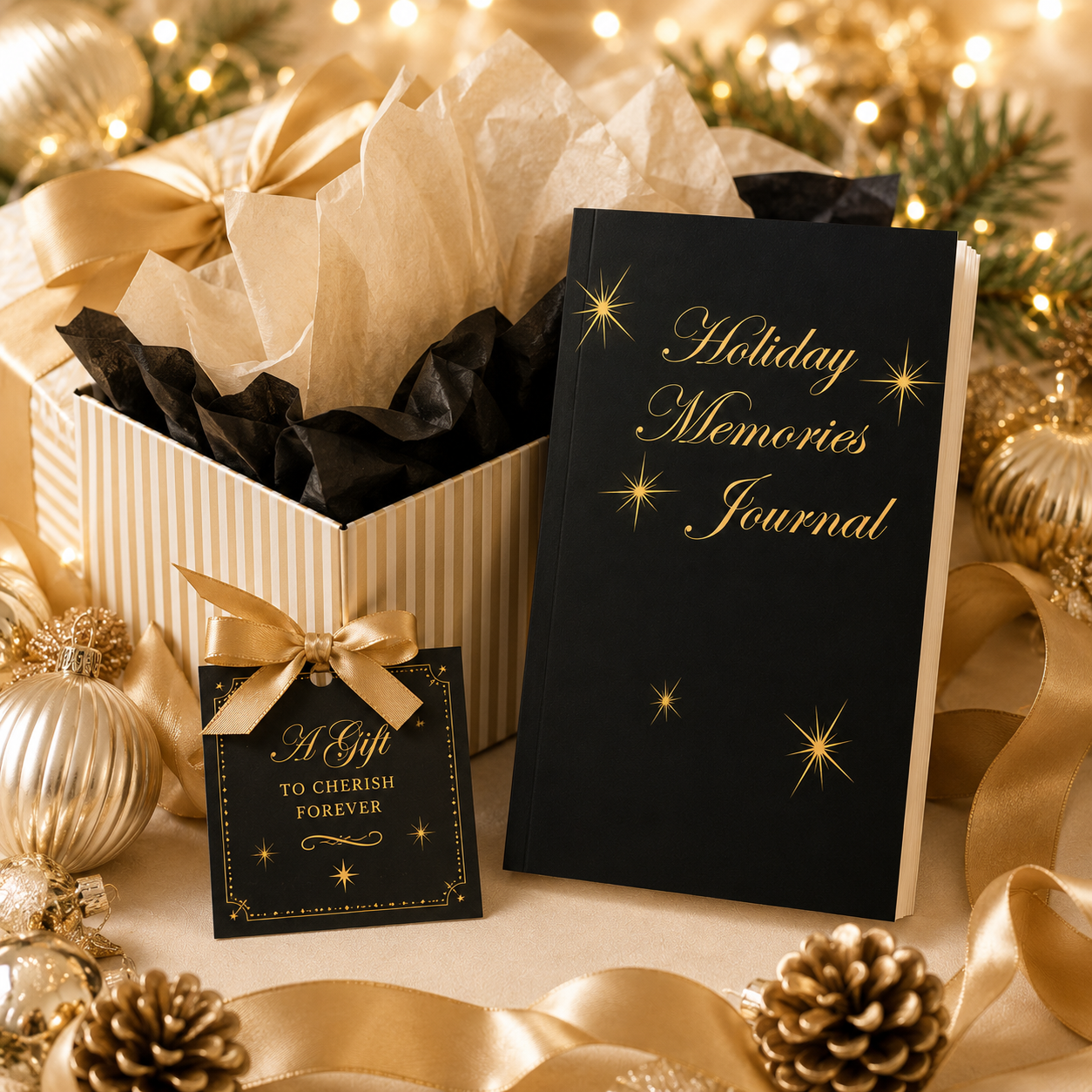 Holiday Memories Journal – 6x9 Paperback | Christmas Keepsake Notebook for Holiday Reflections, Family Traditions, Gratitude Notes & Thoughtful Gift