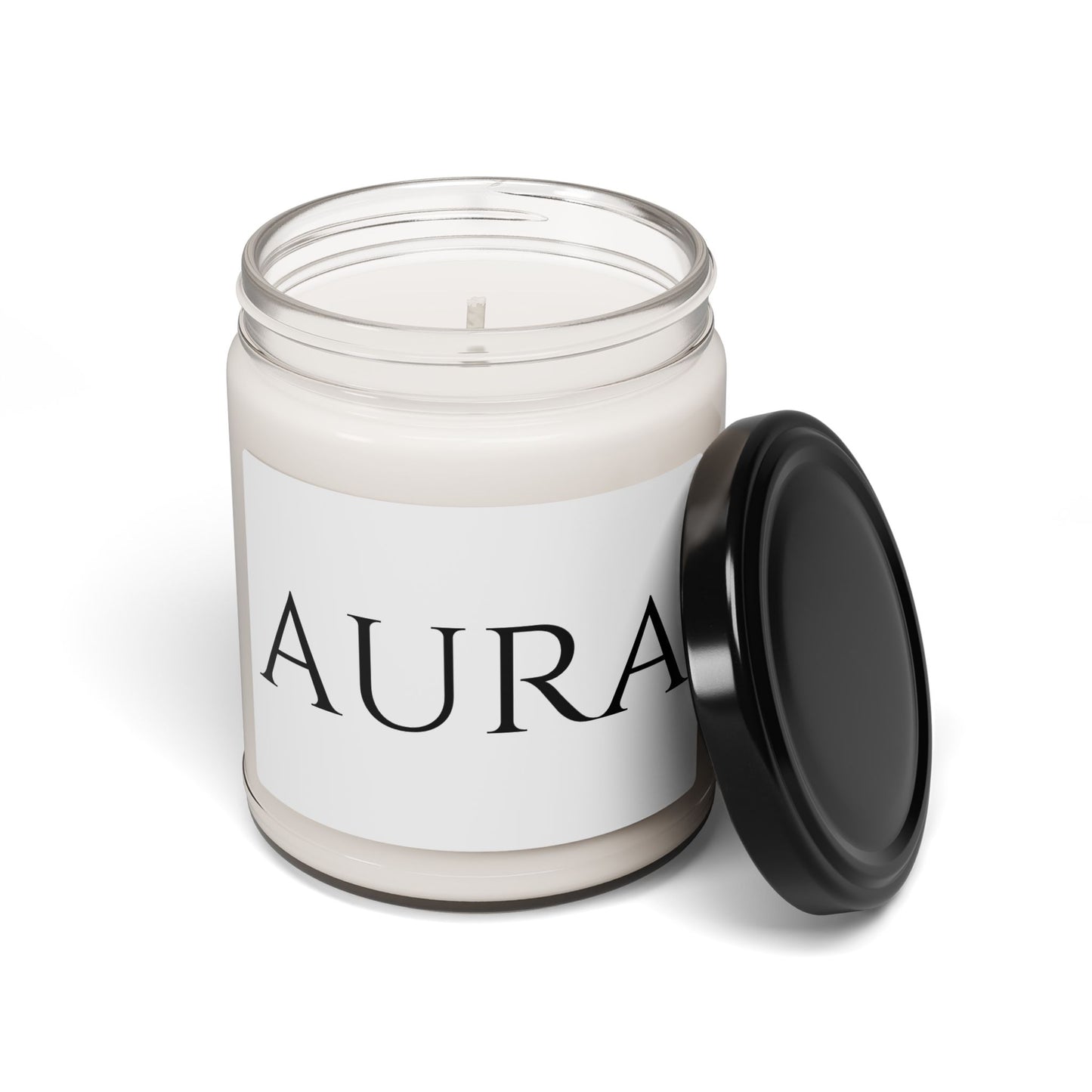 Aura Minimalist Soy Candle, 9oz, Scented