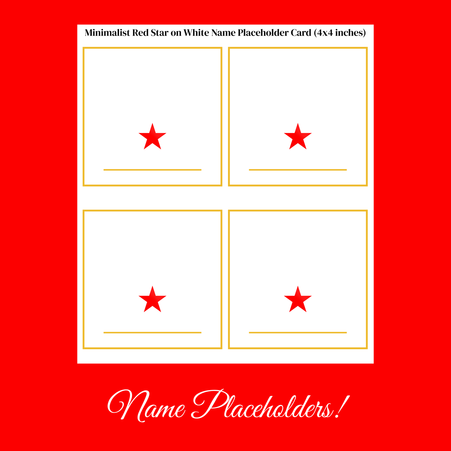 Festive Red & Gold Hostess Kit: Party Table Decor Printable Set with Bottle Hangers, Signs and Place Cards