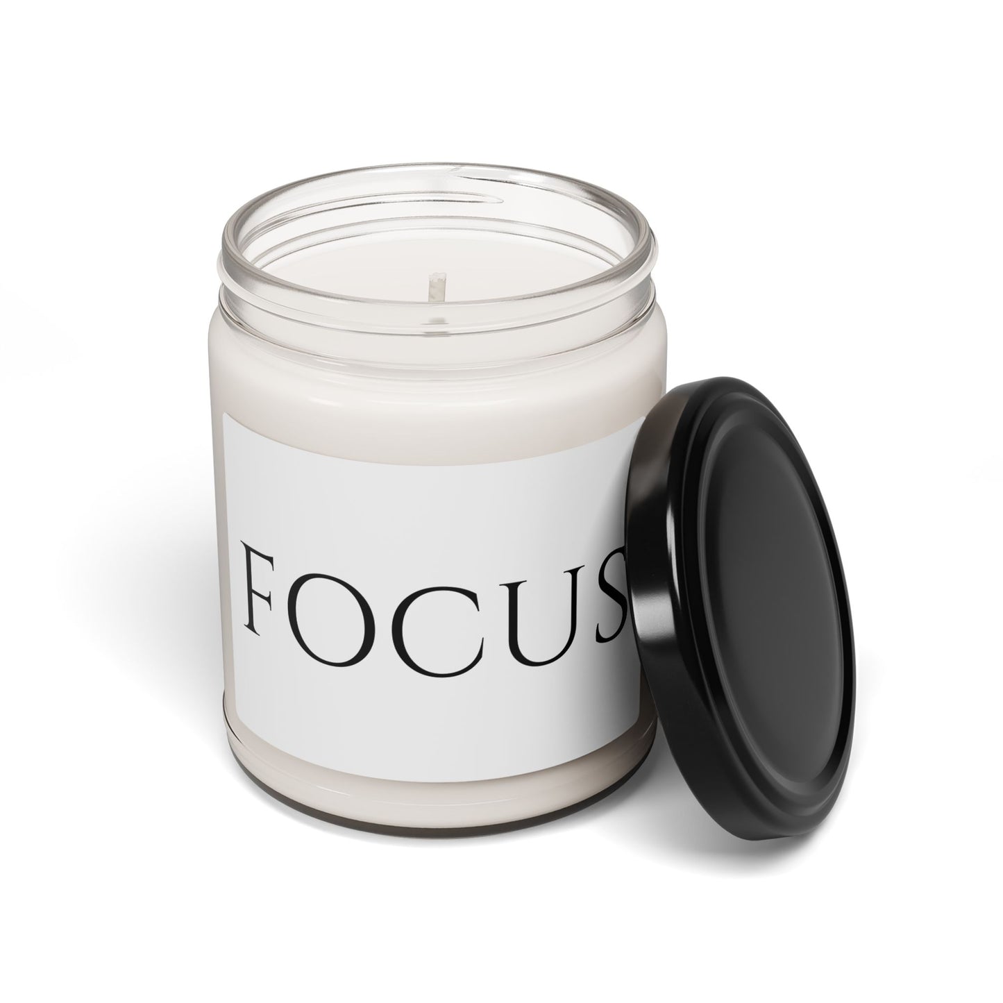 Focus Minimalist Soy Candle, 9oz, Scented