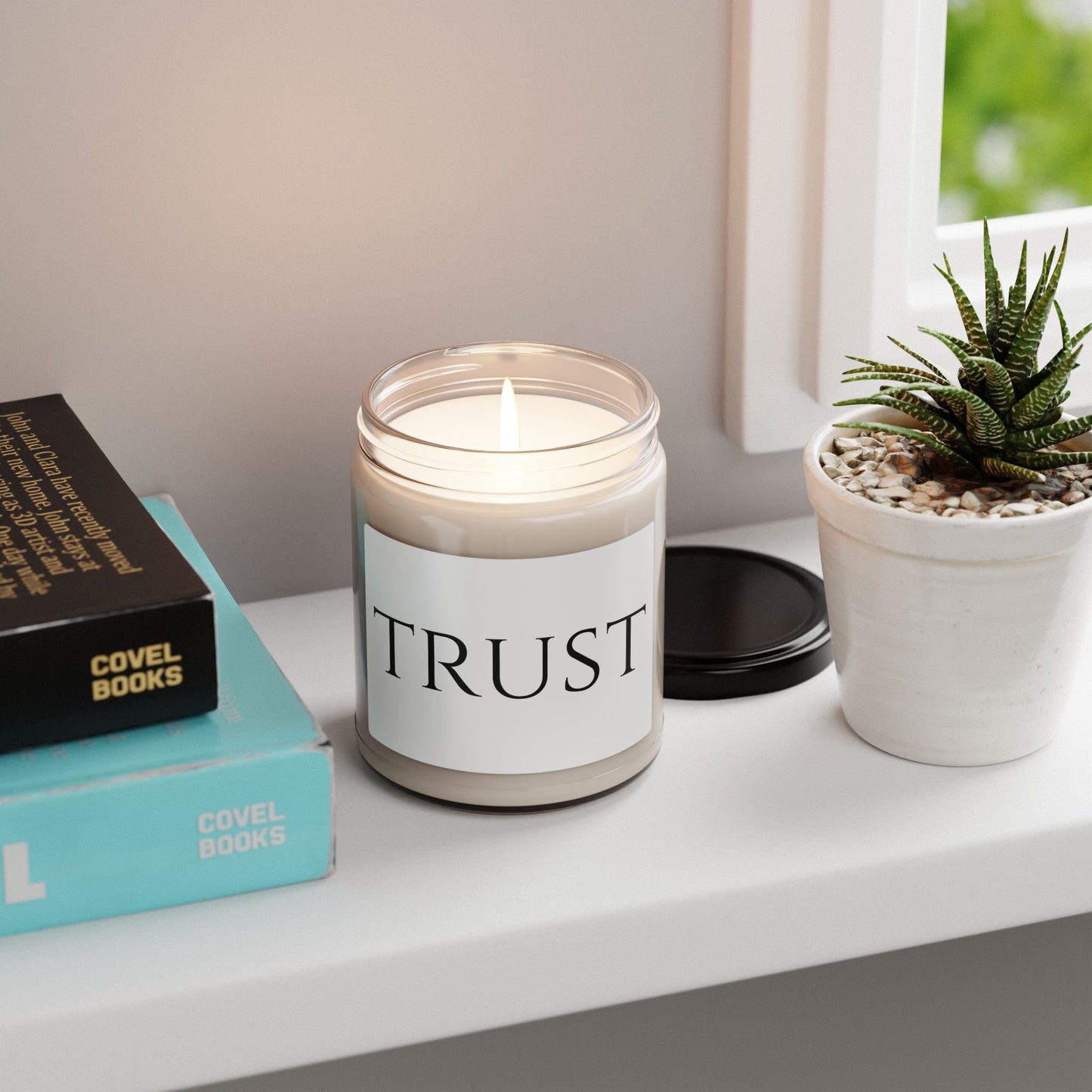 Trust Minimalist Soy Candle, 9oz, Scented