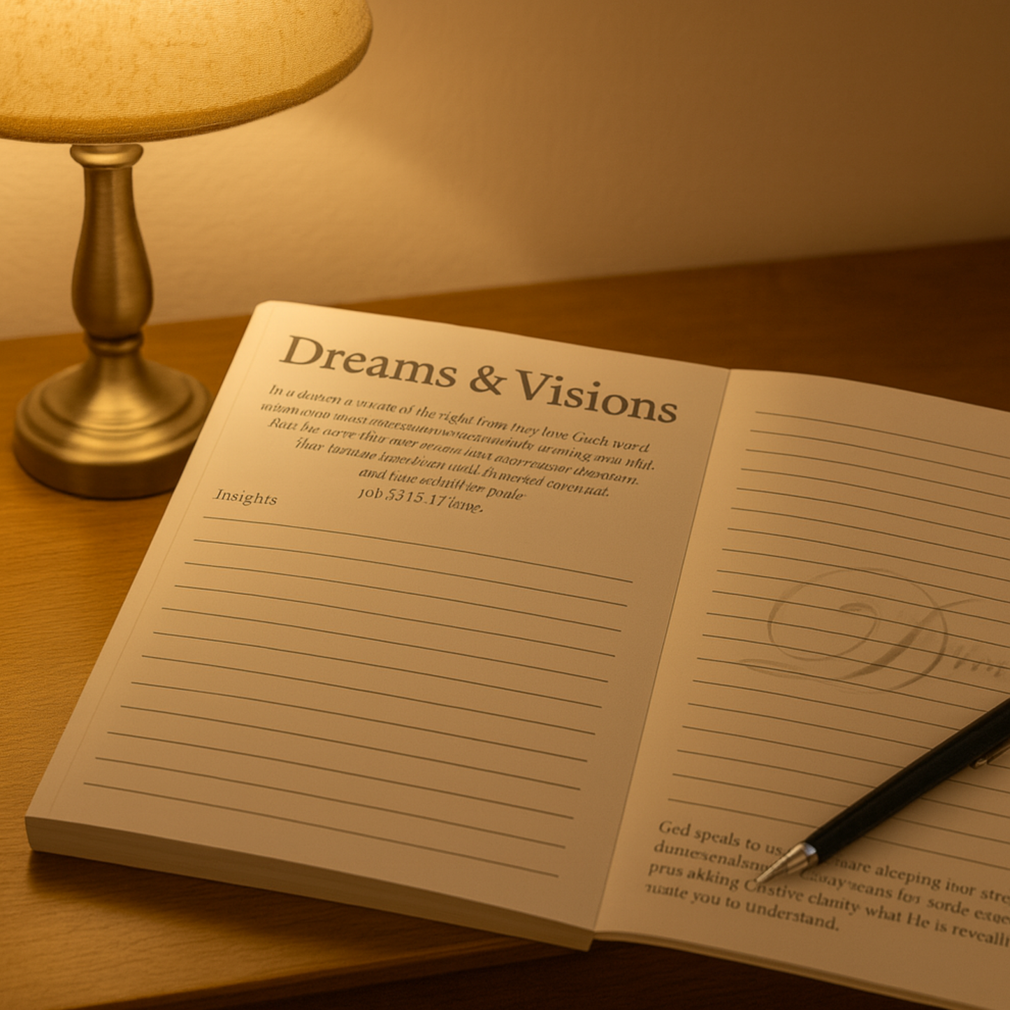 Dreams & Visions Journal for Men and Women | Christian Journal for God-Given Dreams, Vision, Prayer & Purpose