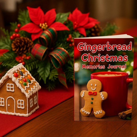 Gingerbread Christmas Memories Journal 6x9 Paperback