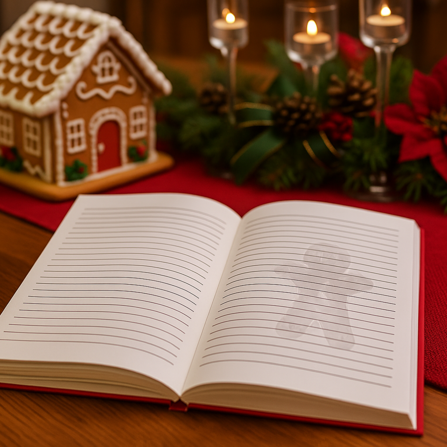 Gingerbread Christmas Memories Journal 6x9 Paperback