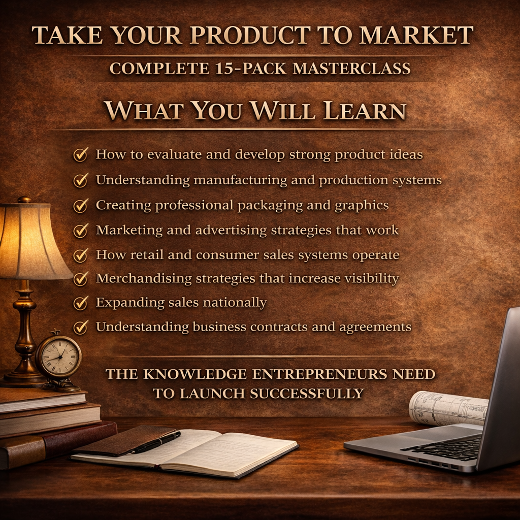 Complete Product to Market Masterclass | 15-Session Business Program