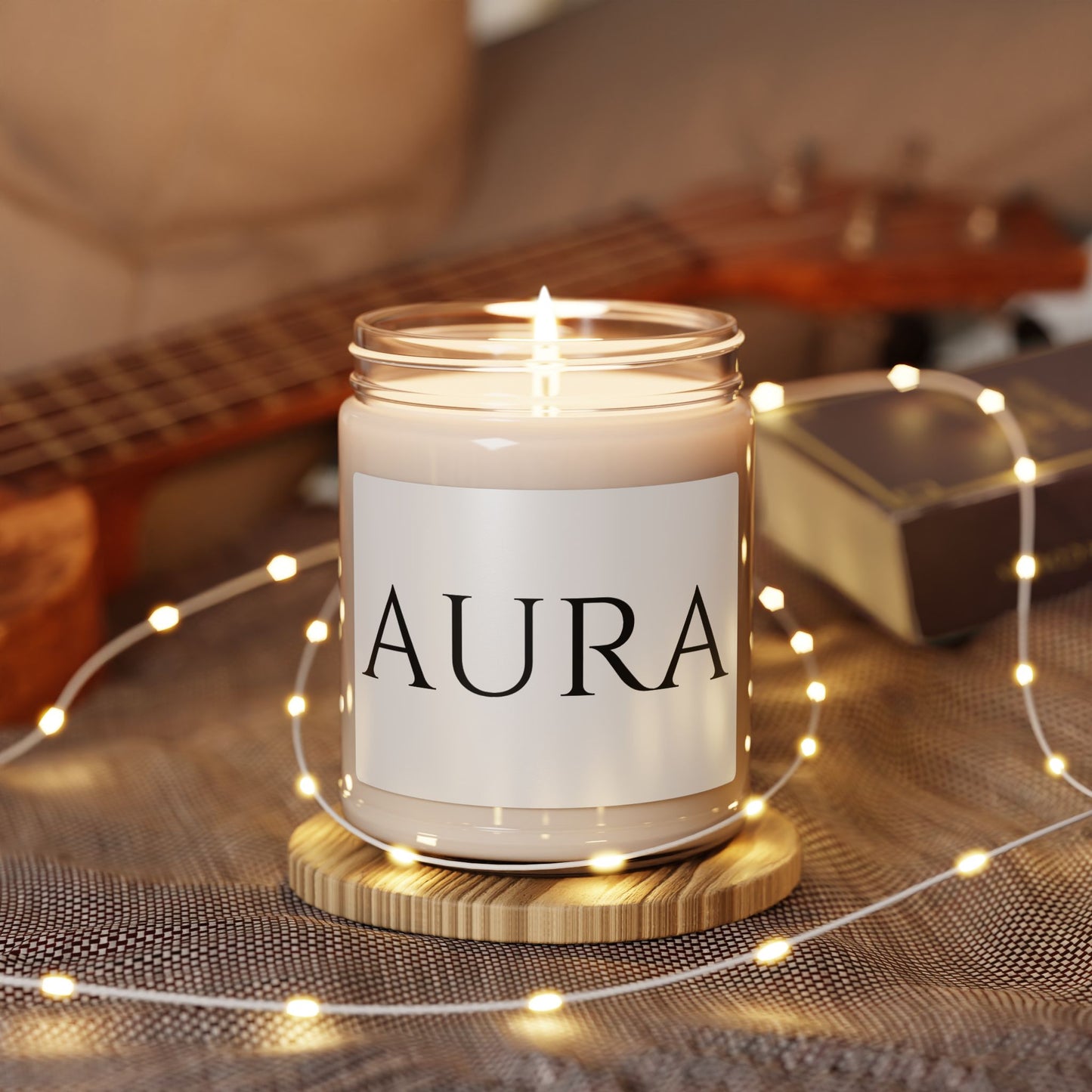 Aura Minimalist Soy Candle, 9oz, Scented