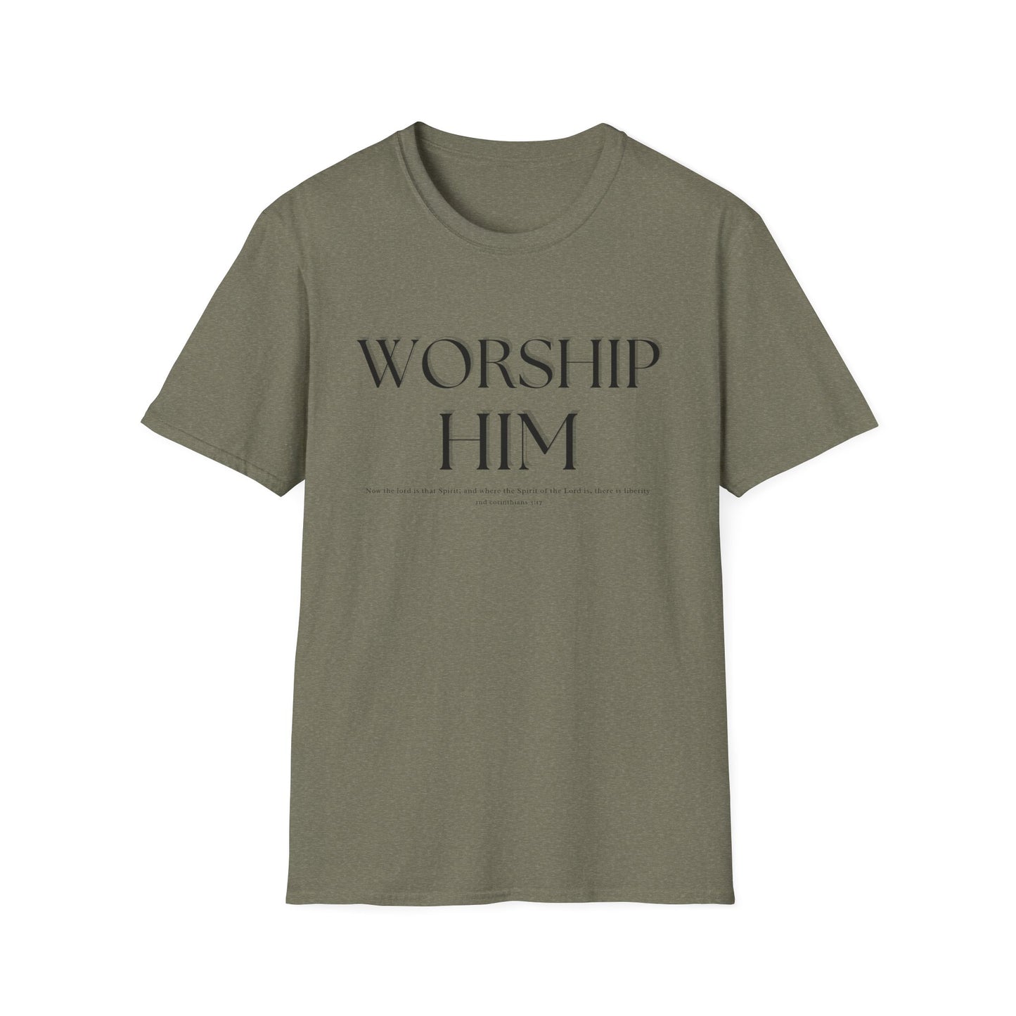Worship Him T-Shirt | Christian Faith Tee Shirt