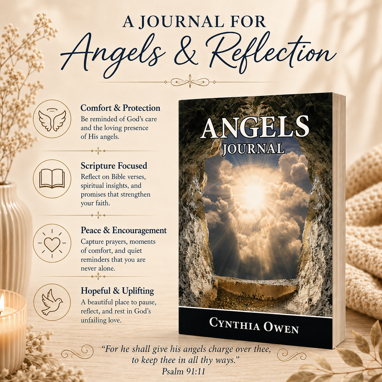 Angels Journal for Women Christian Devotional | Scripture, Declarations & Reflection Paperback 6x9