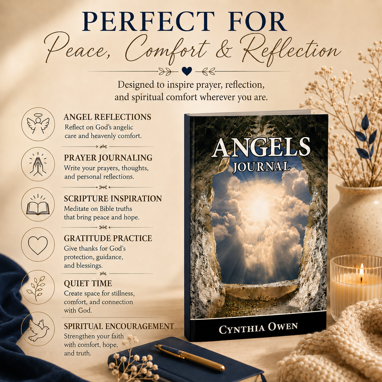 Angels Journal for Women Christian Devotional | Scripture, Declarations & Reflection Paperback 6x9