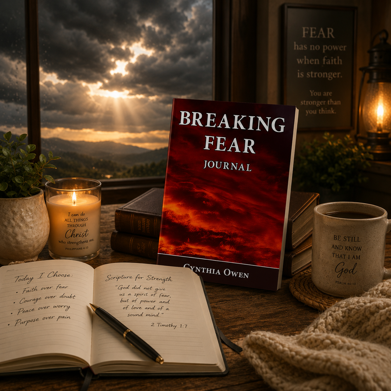 Breaking Fear Journal Paperback Christian prayer journal for women with fear anxiety scripture reflection and biblical declarations