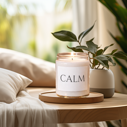 Calm Minimalist Soy Candle, 9oz., Scented