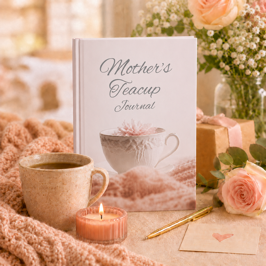 Mother’s Teacup Journal Paperback for Moms | Tea Cup Keepsake Notebook, Prayer, Reflection & Memories 6x9