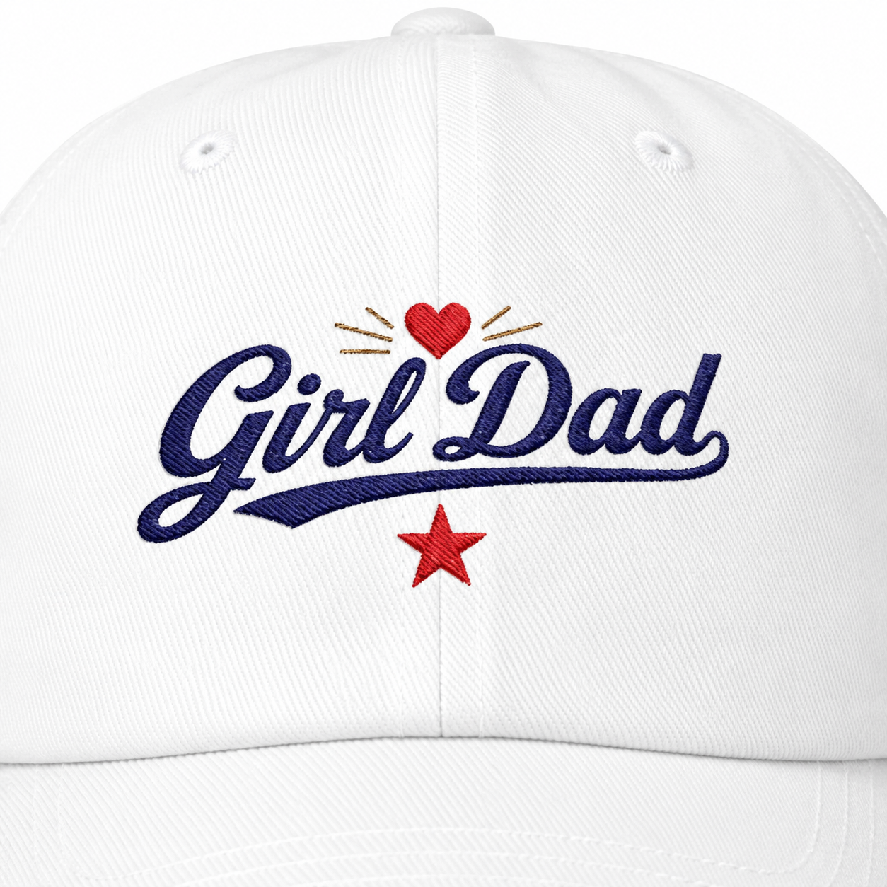 Girl Dad Embroidered Baseball Cap | Dad Hat