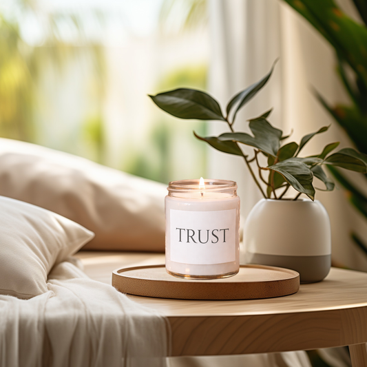Trust Minimalist Soy Candle, 9oz, Scented