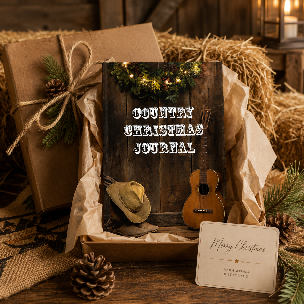 Country Christmas Journal Paperback – 6x9 Rustic Christmas Memory Journal for Holiday Traditions, Reflections, Notes & Keepsake Writing