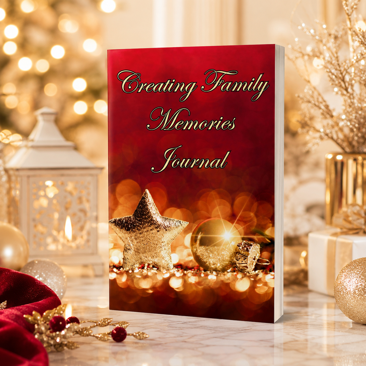 Creating Family Memories Journal – 6x9 Paperback Christmas Keepsake Notebook for Holiday Traditions, Family Reflections, Gratitude Notes & Meaningful Gift