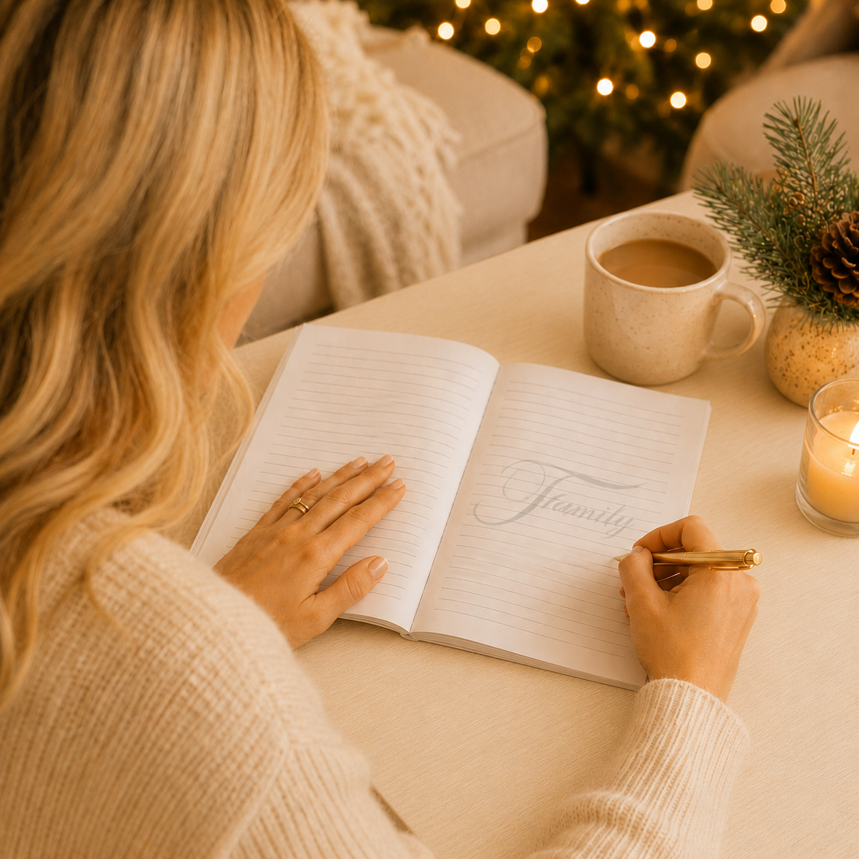 Creating Family Memories Journal – 6x9 Paperback Christmas Keepsake Notebook for Holiday Traditions, Family Reflections, Gratitude Notes & Meaningful Gift