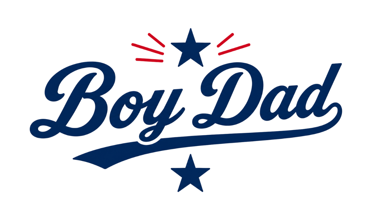 Boy Dad Embroidered Baseball Cap  Vintage Script Cotton Dad Hat
