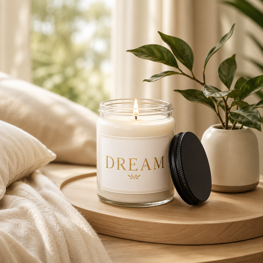 Dream Minimalist Soy Candle — 9oz Scented Jar