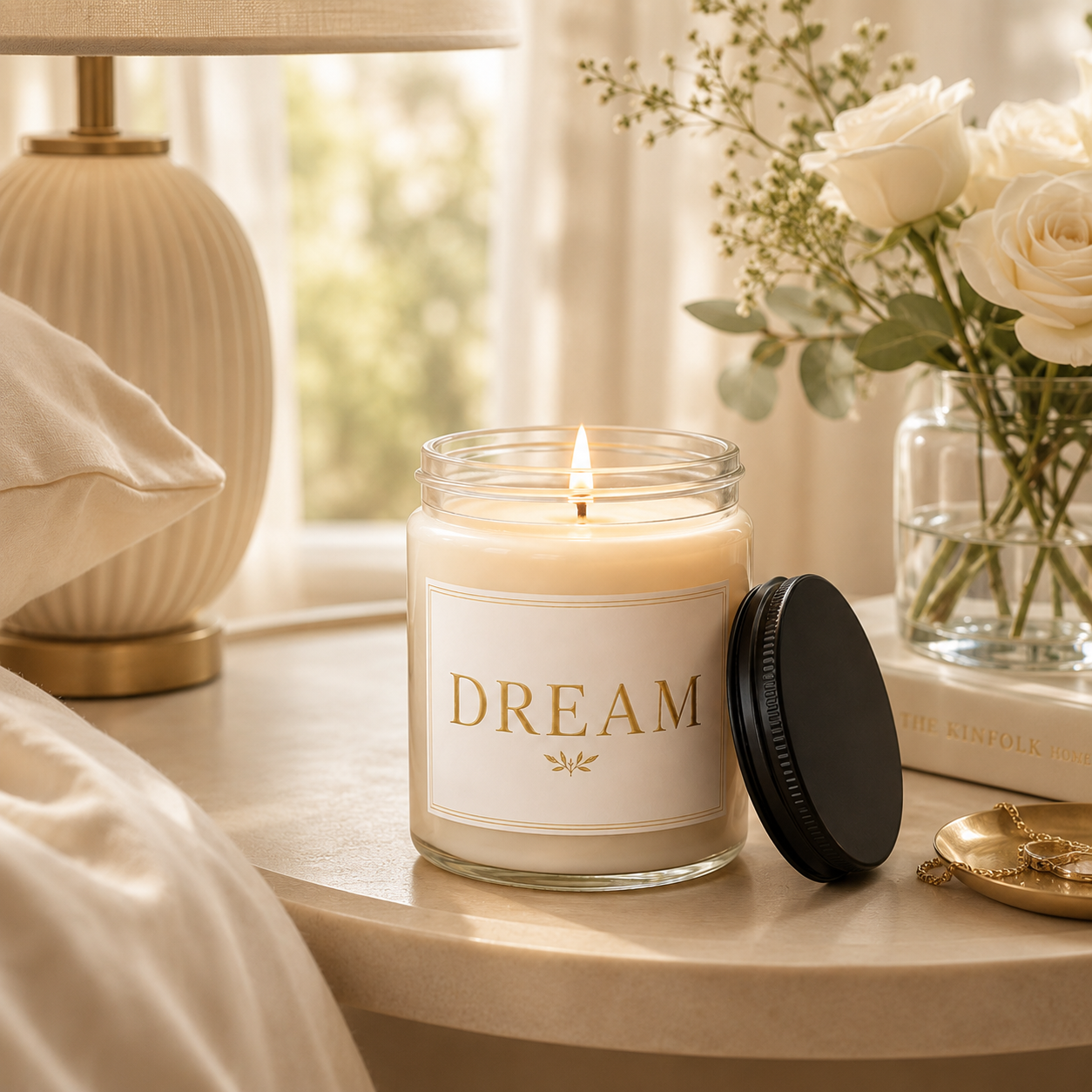Dream Minimalist Soy Candle — 9oz Scented Jar