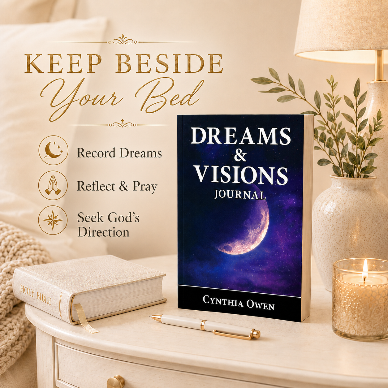 Dreams & Visions Journal for Men and Women | Christian Journal for God-Given Dreams, Vision, Prayer & Purpose
