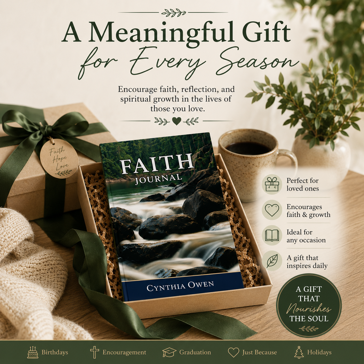 Faith Journal Paperback Christian Devotional for Women | Scripture, Prayer, Reflection & Biblical Declarations 6x9