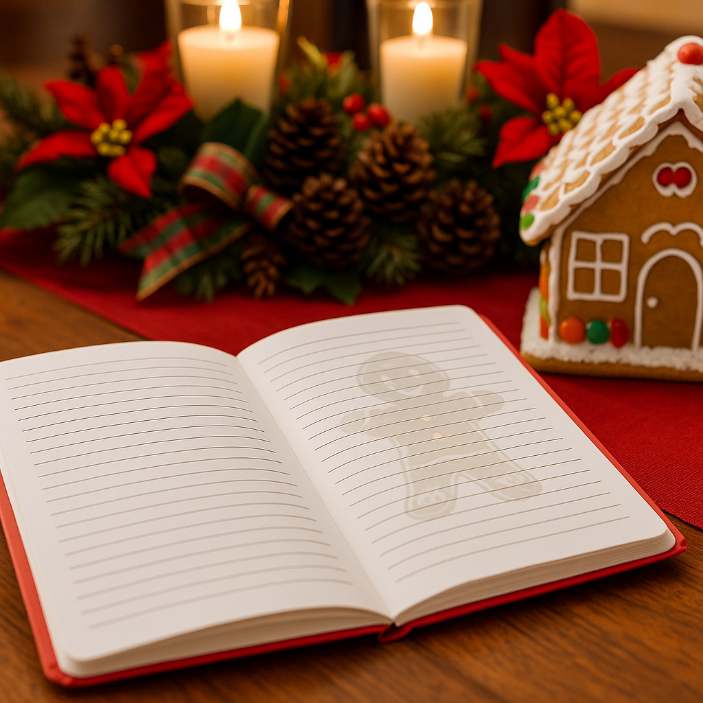 Gingerbread Christmas Memories Journal 6x9 Paperback