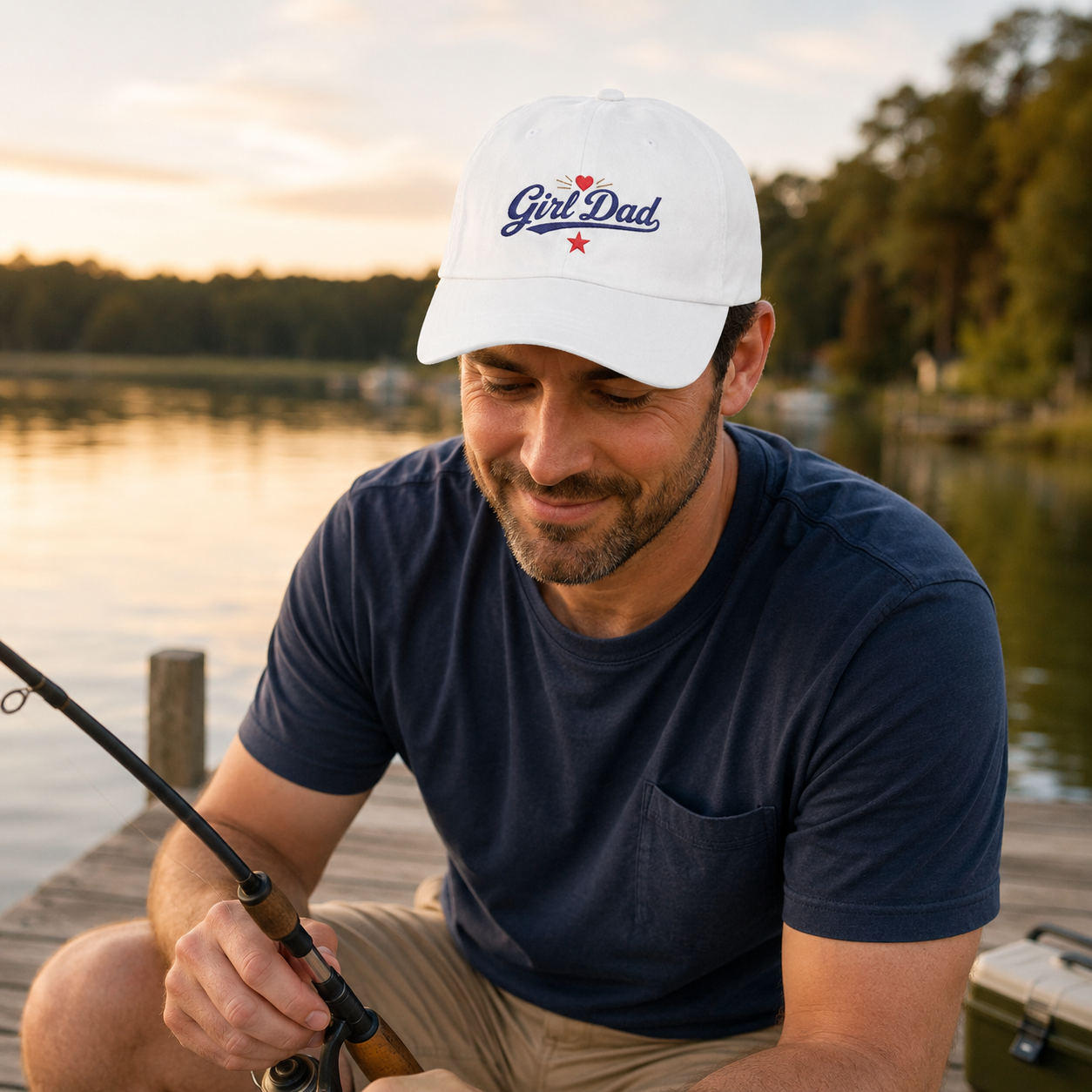 Girl Dad Embroidered Baseball Cap | Dad Hat