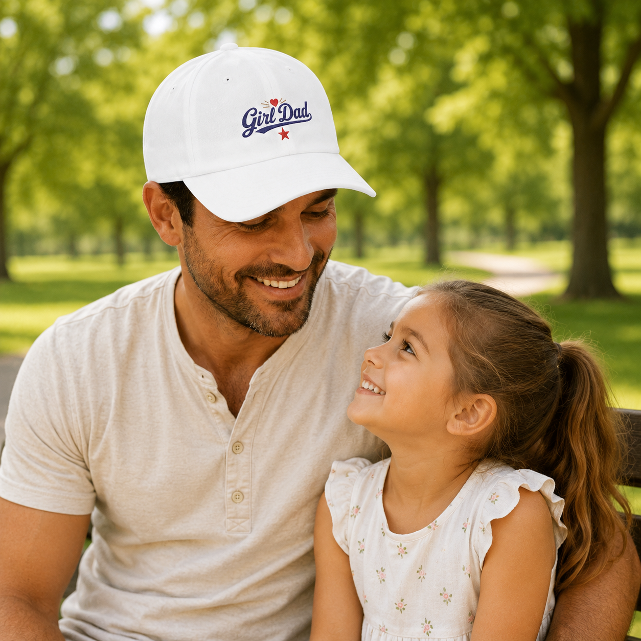 Girl Dad Embroidered Baseball Cap | Dad Hat