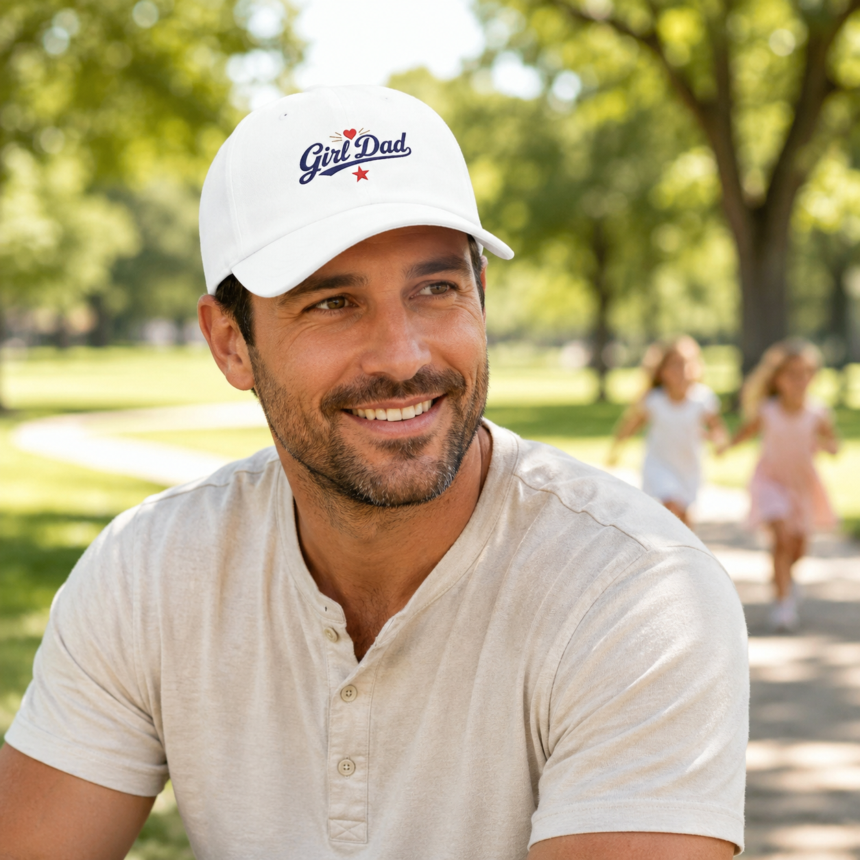 Girl Dad Embroidered Baseball Cap | Dad Hat