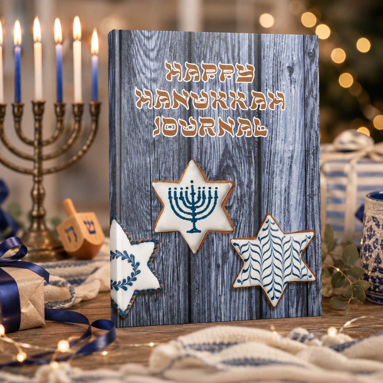 Happy Hanukkah Journal Paperback – 6x9 Hanukkah Memory Journal for Reflections, Family Traditions, Notes, Gratitude & Keepsake Writing