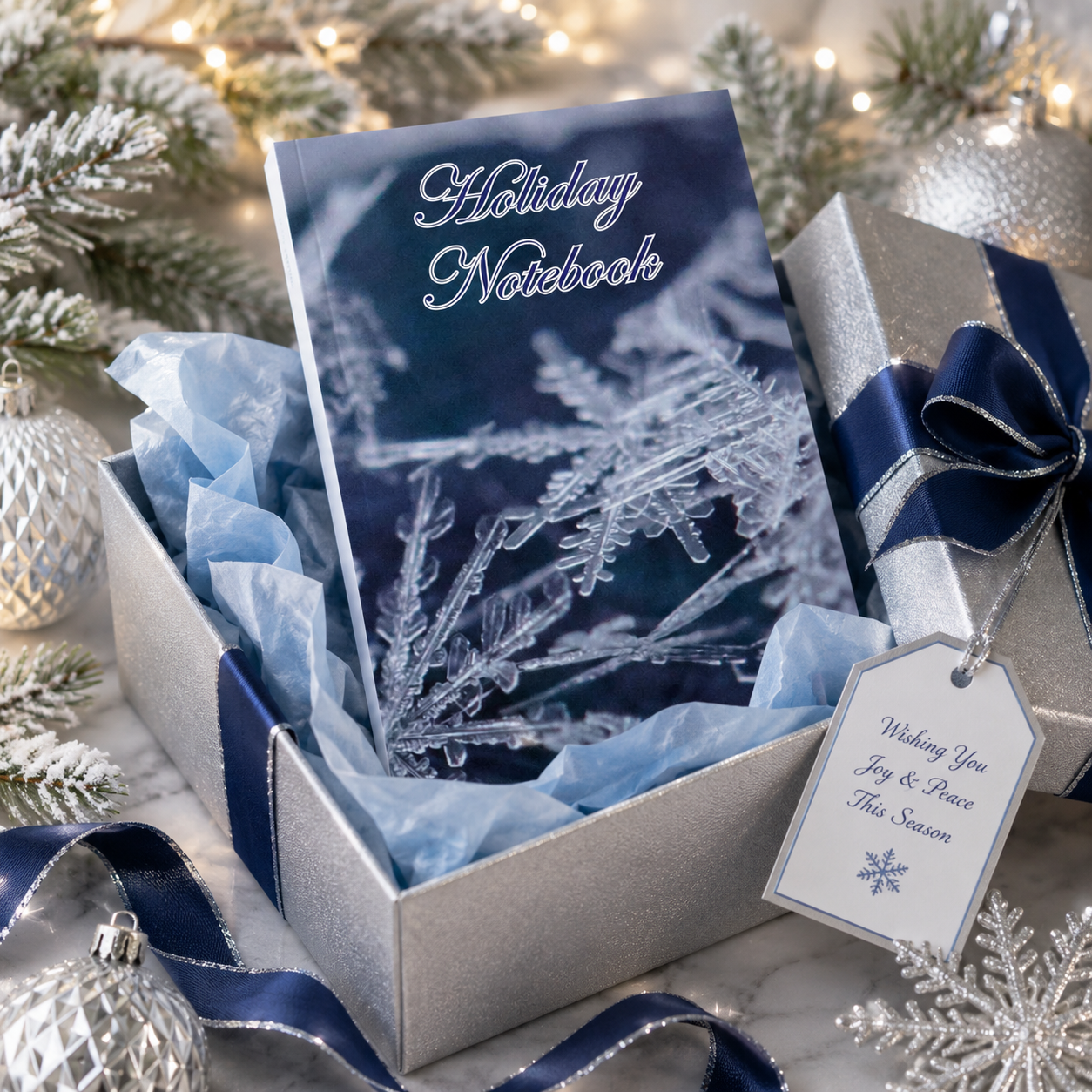Holiday Notebook Paperback – 6x9 Winter Writing Journal for Notes, Reflections, Holiday Memories, Gratitude & Keepsake Journaling