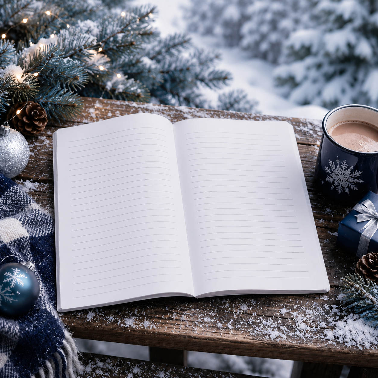 Holiday Notebook Paperback – 6x9 Winter Writing Journal for Notes, Reflections, Holiday Memories, Gratitude & Keepsake Journaling