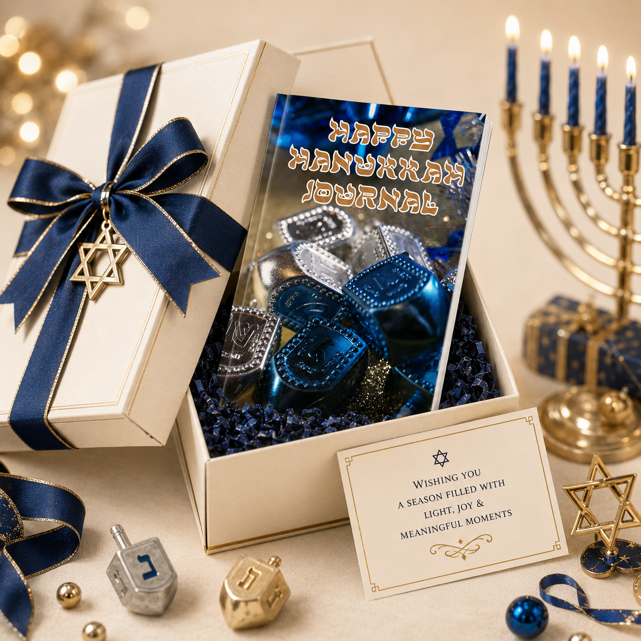 Happy Hanukkah Journal Paperback – 6x9 Hanukkah Memory Journal for Traditions, Reflections, Gratitude, Notes & Holiday Keepsake Writing