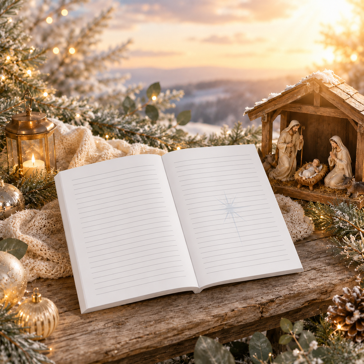 Nativity Journal Paperback – 6x9 Christian Christmas Journal for Spiritual Reflections, Prayer Notes, Holiday Memories & Faith-Based Keepsake Writing