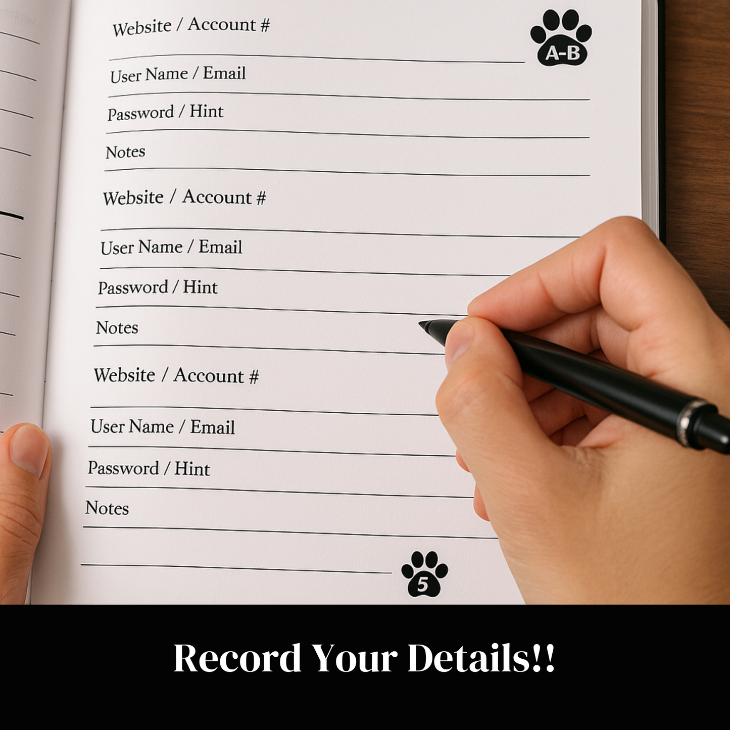 Pet Lover’s Password Keeper – Cute Password Book Organizer for Websites, Usernames & Logins