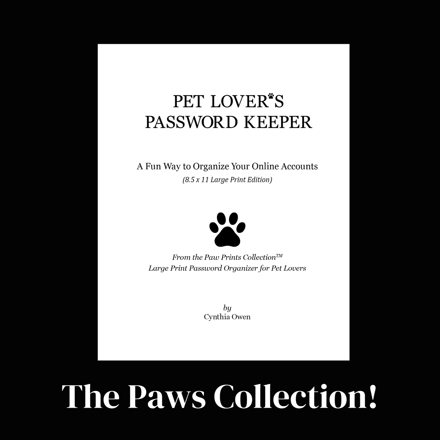 Pet Lover’s Password Keeper – Cute Password Book Organizer for Websites, Usernames & Logins