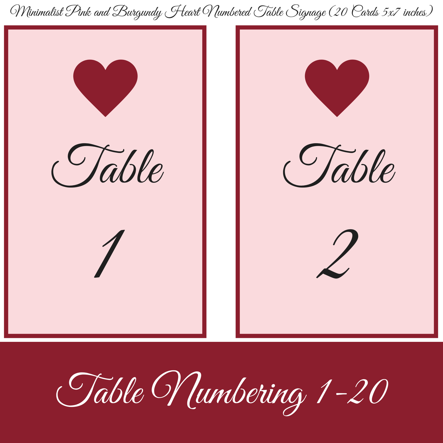 Romantic Pink & Gold Hostess Kit: Heart-Themed Wedding and Party Table Decor Printable Set with Bottle Hangers, Menu, Place Cards