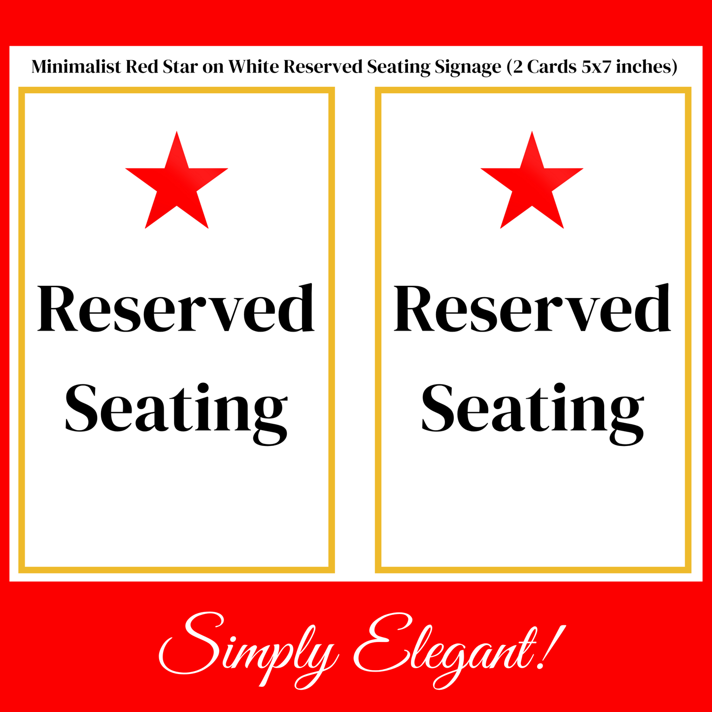 Festive Red & Gold Hostess Kit: Party Table Decor Printable Set with Bottle Hangers, Signs and Place Cards
