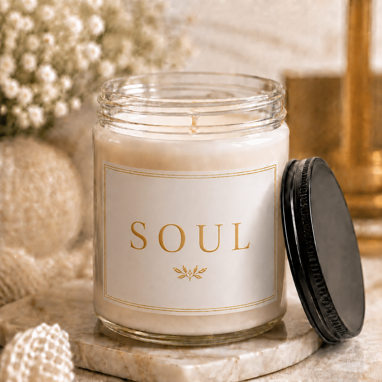 Soul Minimalist Soy Candle 9oz, Scented