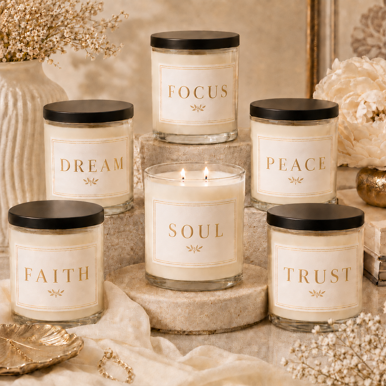 Soul Minimalist Soy Candle 9oz, Scented