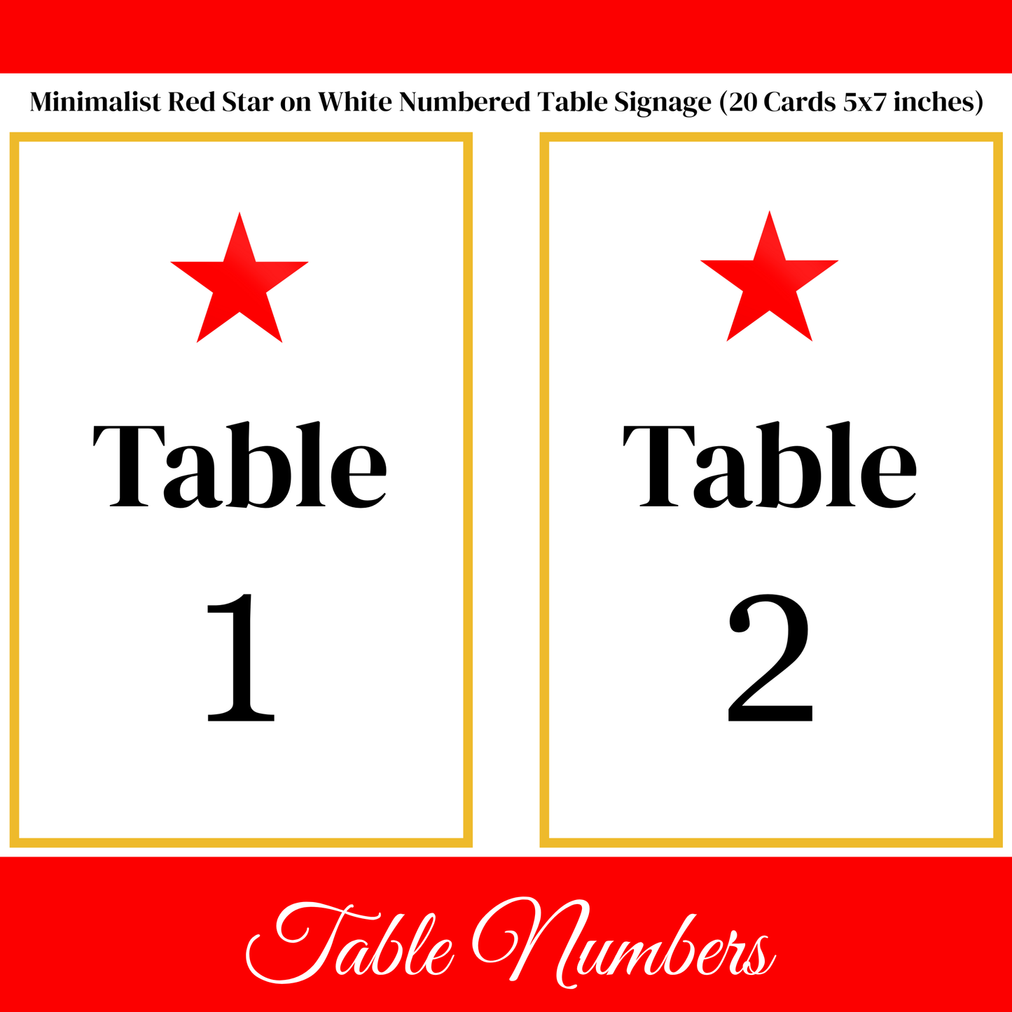 Festive Red & Gold Hostess Kit: Party Table Decor Printable Set with Bottle Hangers, Signs and Place Cards