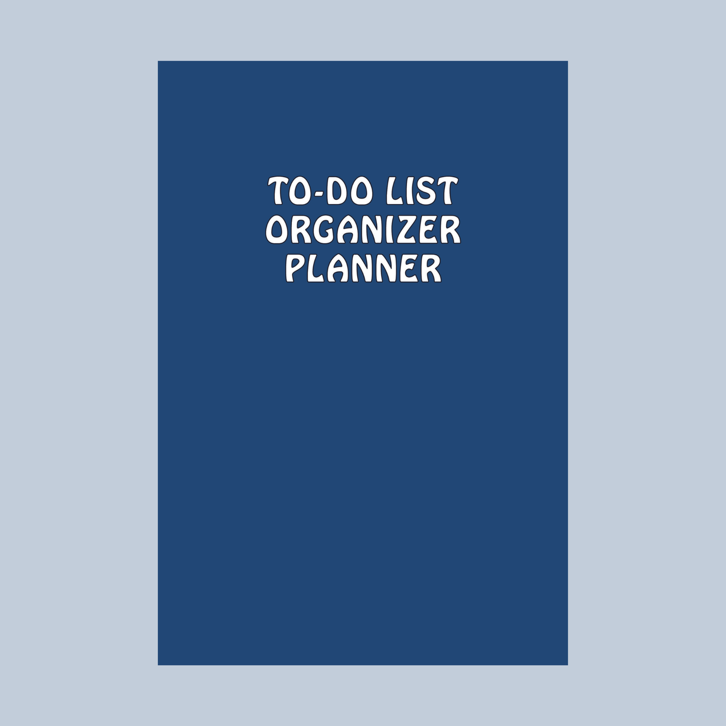 Navy Blue 6x9 To-Do List Organizer Planner, Daily Goal and Appointment Notebook, 176-Page Portable Planning Book