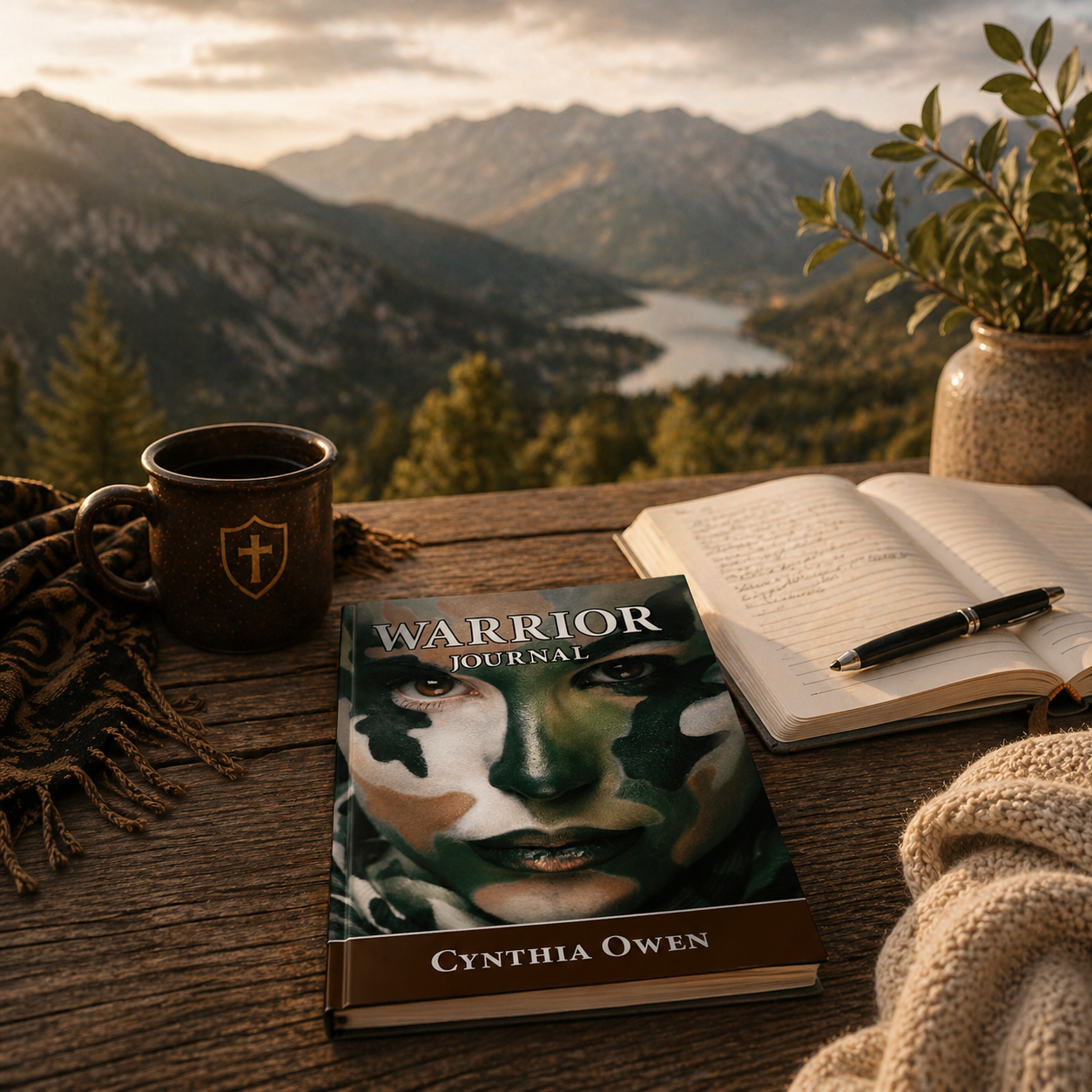 Warrior Journal scenic lifestyle image for quiet time prayer spiritual reflection and daily Christian encouragement