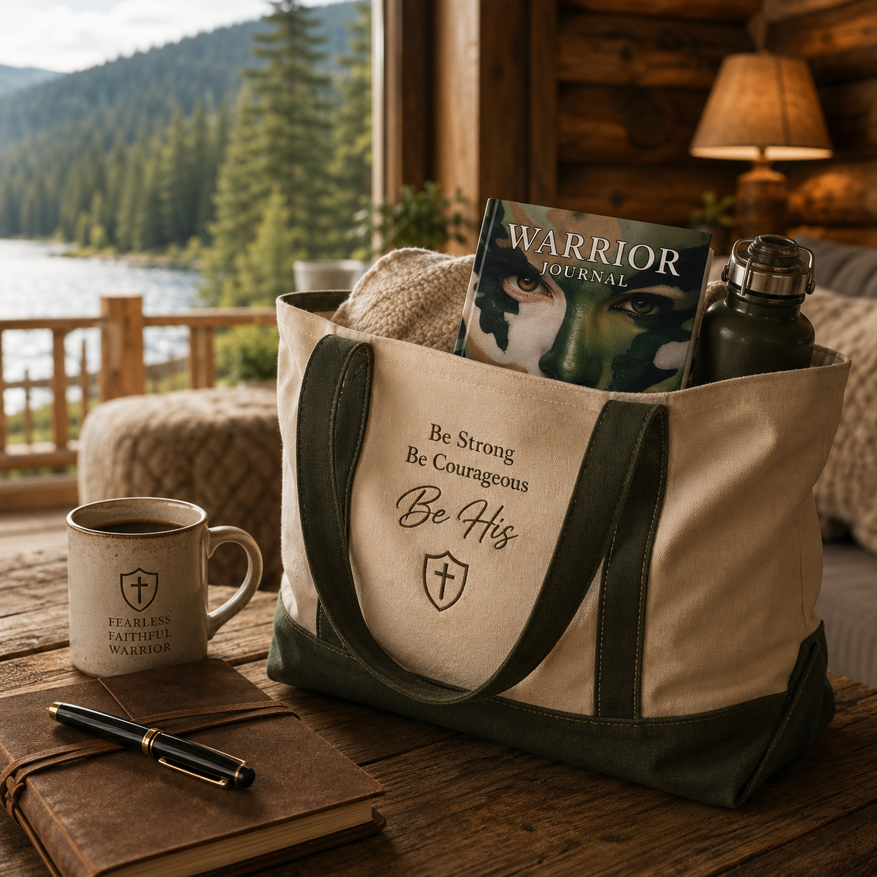 Warrior Journal meaningful Christian gift for women prayer partners military families Bible study friends and ministry members