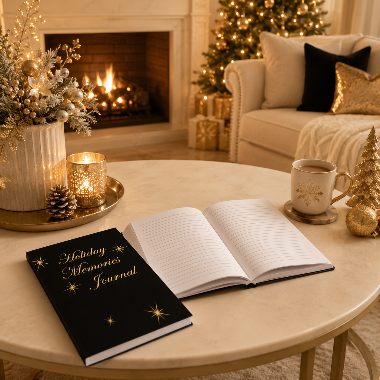 Holiday Memories Journal – 6x9 Paperback | Christmas Keepsake Notebook for Holiday Reflections, Family Traditions, Gratitude Notes &amp; Thoughtful Gift