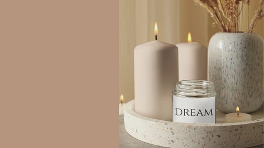 Dream Minimalist Soy Candle — 9oz Scented Jar