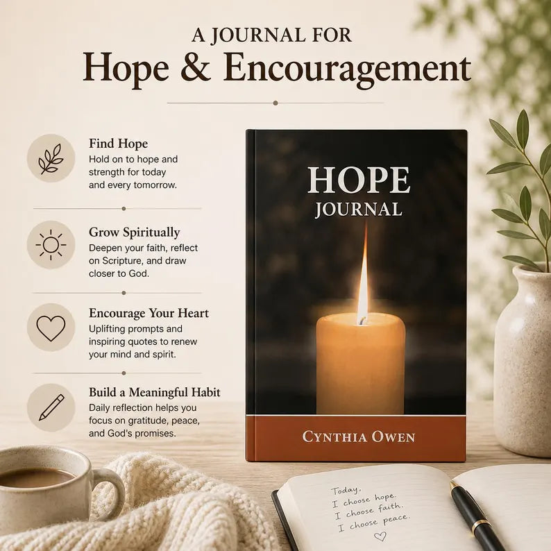 A Journal for Hope and Encouragement Christian devotional journal for women with scripture reflection and prayer